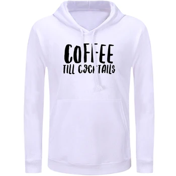 

Coffee Till Cocktails Burtons Home For Imaginary Friends Womens Ladies Graphic Hoodie Sweatshirt Strings Hooded Top Pullover