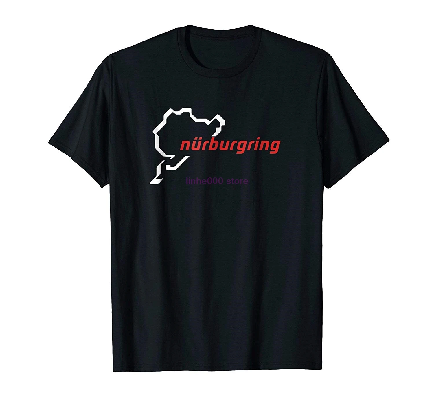 Брендовая мужская Классическая футболка Nurburgring с графической картой футболка| |