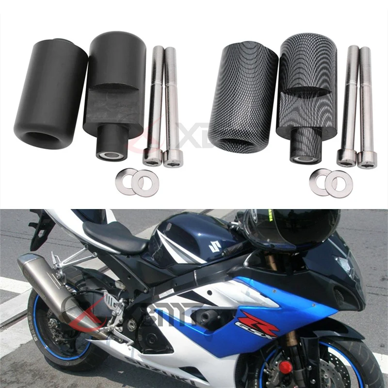 No Cut Frame Sliders Motorcycle Fairing Protectors For 2005 Suzuki GSXR 1000 GSX-R1000