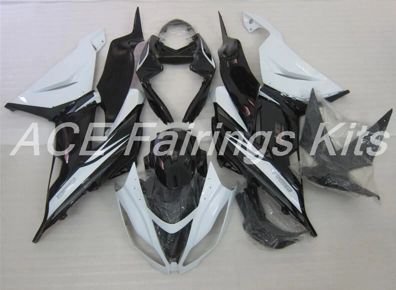 ABS обтекатель комплект подходит для Kawasaki ZX6R 2013 мотоцикл Обтекатели Ninja 636 599 кузов комплект черный белый