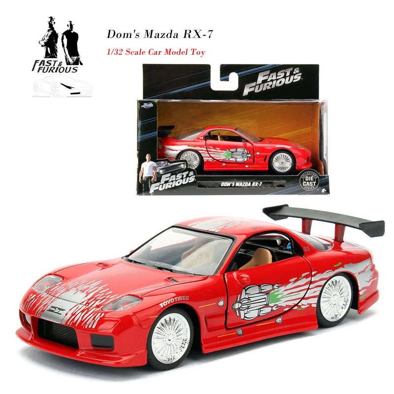 1/32 Форсаж тачки дом Мазда RX 7 моделирование металла литья под давлением модели