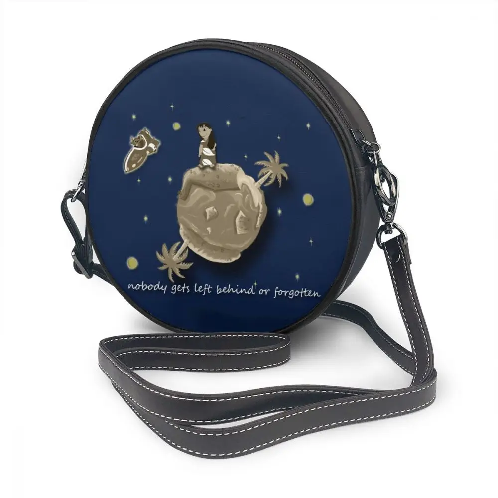 Le Petit Prince сумка через плечо Le Petit Dreamer кожаная сумка маленькие женские сумки через плечо Студенческая Высококачественная круглая сумка с принтом - Цвет: La Petite Lilo