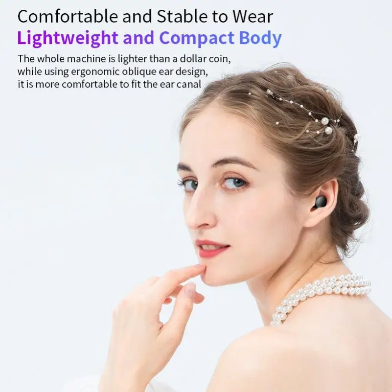 A17 Wireless Bluetooth HiFi Business Call Earphone for Iphone TWS Mini Touch Control Handset Sport Sweat Proof Earbuds for Phone