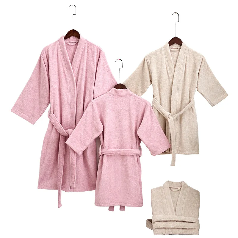 Wrap Bath Towel Soft Bathrobe Washcloth for Home Hotel 100%cotton Camel Pink Color Adult Kids Wearable Shower Towels Textile M L
