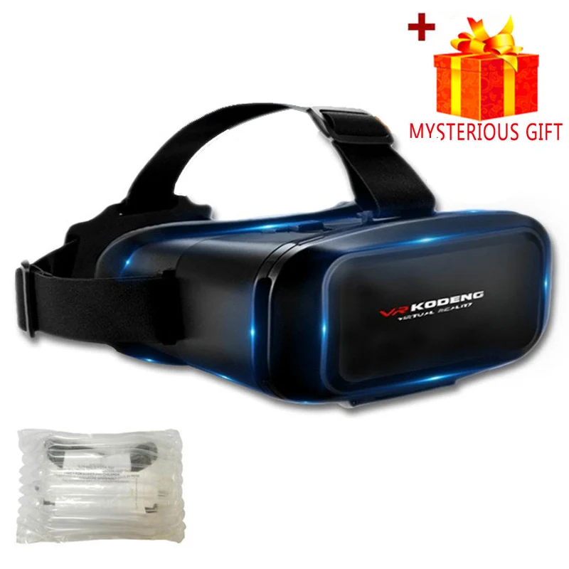 3D VR Headset Smart Virtual Reality Glasses Helmet Viar for iPhone Android Smartphones Phone Lenses with Controllers Binoculars 
