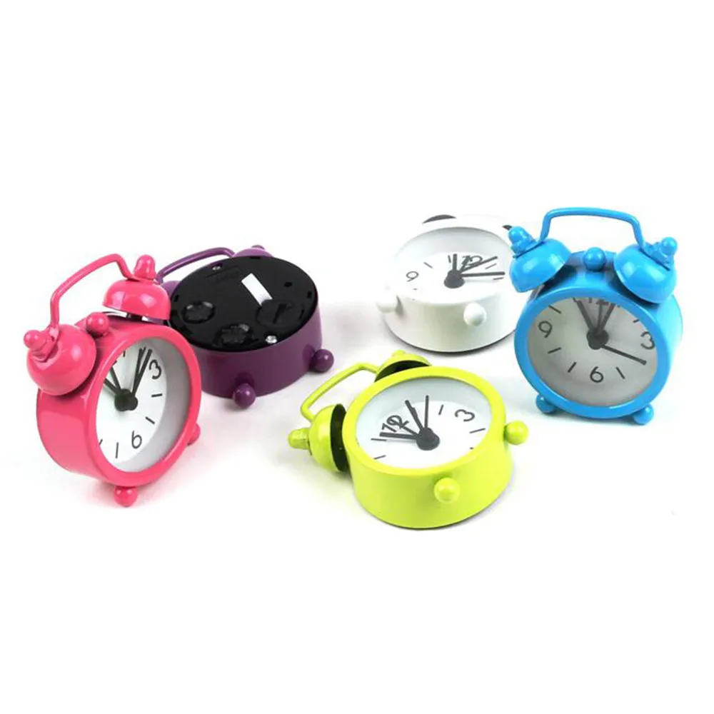 Будильник милые мини металлические маленькие электронные часы с будильником маленький Громкий будильник часы-будильник reloj despertador#5