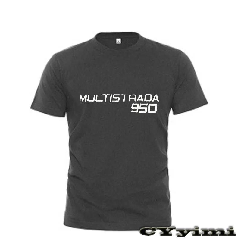 For Ducati MULTISTRADA 950  T Shirt Men New LOGO T-shirt 100% Cotton Summer Short Sleeve Round Neck Tees Male