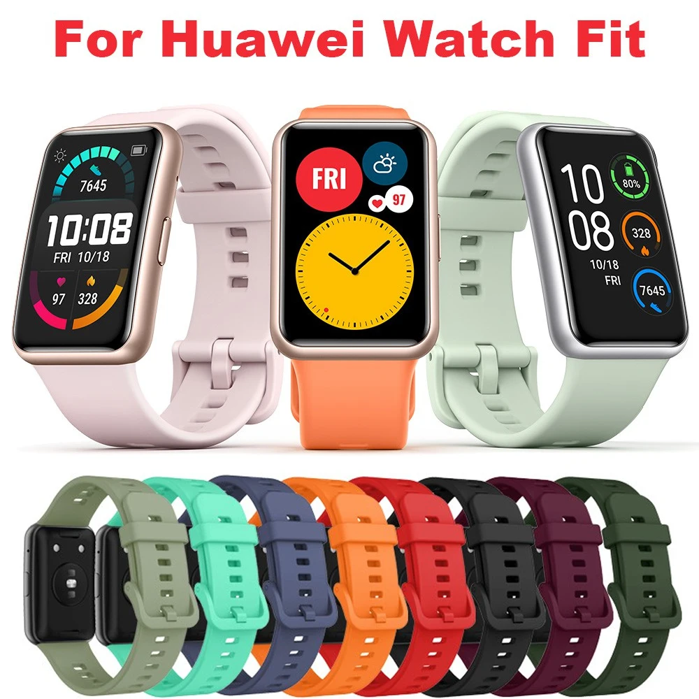 Silicone Strap For Huawei Watch FIT Strap Smartwatch Accessories