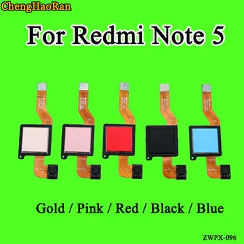 

ChengHaoRan 1pcs touch ID Fingerprint Sensor scanner Flex Cable Ribbon Connector for Xiaomi Redmi Note 5 Dual AI camera