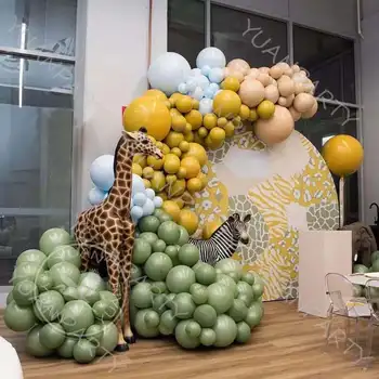 

Hot Retro Pea Green Apricot Rose Red Coffee Balloons Wedding Balloons Decoration Birthday Balloons Arch Party Supplies Ation