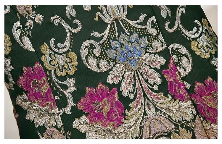 Delocah, осенне-зимнее женское платье, подиумное, модное, дизайнерское, с расклешенными рукавами, Великолепная вышивка, элегантное, винтажное, тонкое, женское платье