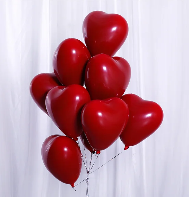 Latex Balloons Decor-Supplies Valentines-Day-Marriage Wedding Party Love Heart Inflatable