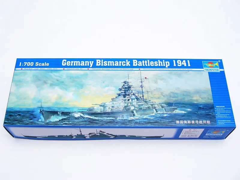 Trumpeter 05711 1/700 немецкий Battleship Бисмарк 1941-масштабный модельный комплект