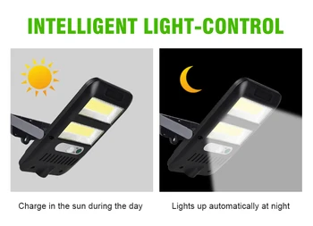 

LED Solar Street Light 6W/8W PIR Motion Sensor Outdoor Wall Lamp ABS PC High-brightness COB Lamp Beads Solar Street Light