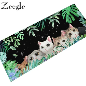 

Zeegle Cat Printed Carpets Non-slip Kitchen Rugs Children's Bedroom Carpet And Coffee Table Bedside Mat Absorbent Shower Rugs