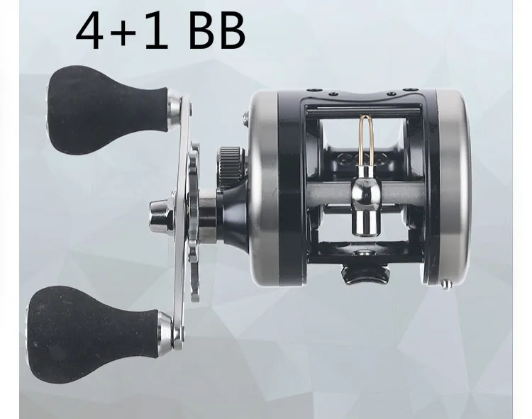 Roda de Liga para a Esquerda Lidar com Fundição Carretel de Pesca de Água Carretel de Arremesso Rolamento de Esferas 4 + 1 Tambor Elenco Direita Jangada Salgada 8kg Arrastar Poder - 9 Esquerda Direita Lidar Com Fundição Jangada Carretel