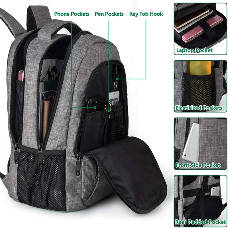 Gray backpack-3
