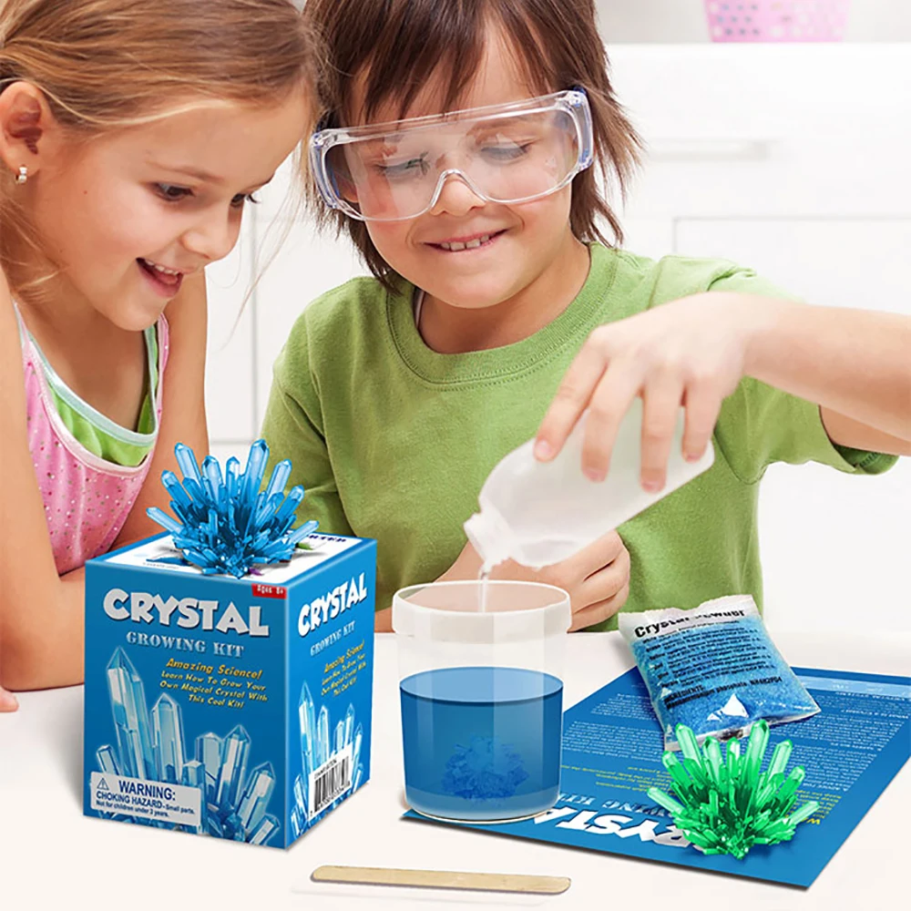 Crystal Growing Diy For Children Toys Crystal Growth Science Educational Kit Magic Growing