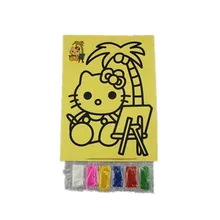 Детская креативная мультяшная картина из песка, набор, маленькая игрушка,, Yiwu, детская игрушка, от производителя