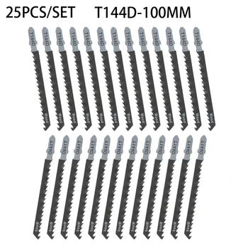 

25 Pcs XJig Saw Kit T144D Fast And Straight Cut Jigsaw Blades Set For Dewalt Bosch High Carbon Steel