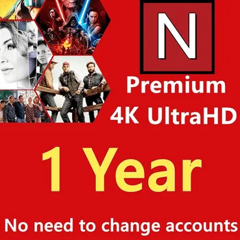 

1 Year Netflix Premium Subscrips 4K españa Netflix account Ultra HD Support 5 Screens Android Set Top Box Tv Stick Laptop PC