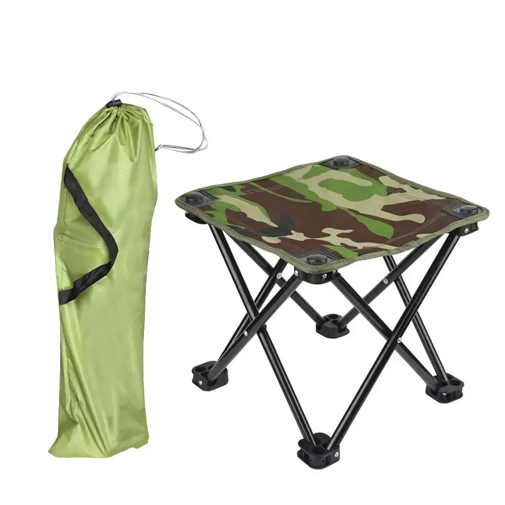

Portable Seat Folding Chair with Carry Bag Oxford Stool Iron Beach Hiking Picnic Travel Seat Fishing Foldable Chair Outdoor