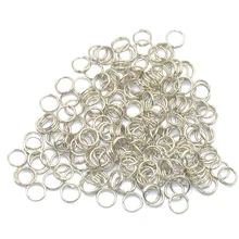 100 PCS small Gold Key Rings,split ring key chain Key ring Hook Loop double loop ring for Key Chainskey fobdiy making