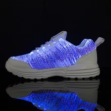 IGxx-оптический светодиодный светильник для обуви для мужчин светодиодный светильник кроссовки USB подзарядка волоконно-оптическая ткань эластичная подошва светящаяся