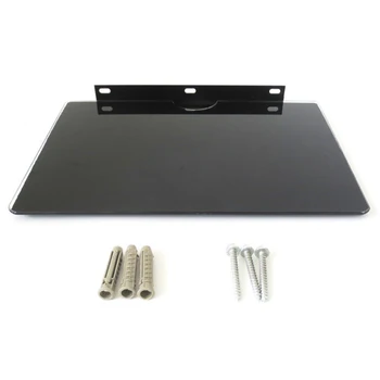 

Universal Rustproof Thick Game Console Wall Mount Stylish Holder AV Stand Tempered Glass Accessories TV Box Shelf Home Bracket