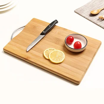 

Bamboo Cutting Board 1PC Natural Bamboo Cutting Board for Wood Kitchen Non-slip Chopping Board Household Vegetable Meat Cooking