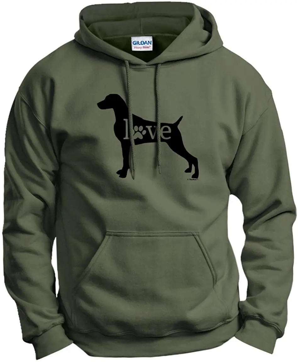 Weimaraner/толстовка с принтом в виде лап собаки; Мужская и Женская толстовка с капюшоном