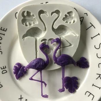 

Flamingo Silicone Mold Mobile Phone Epoxy Mold Decoration XGY-16