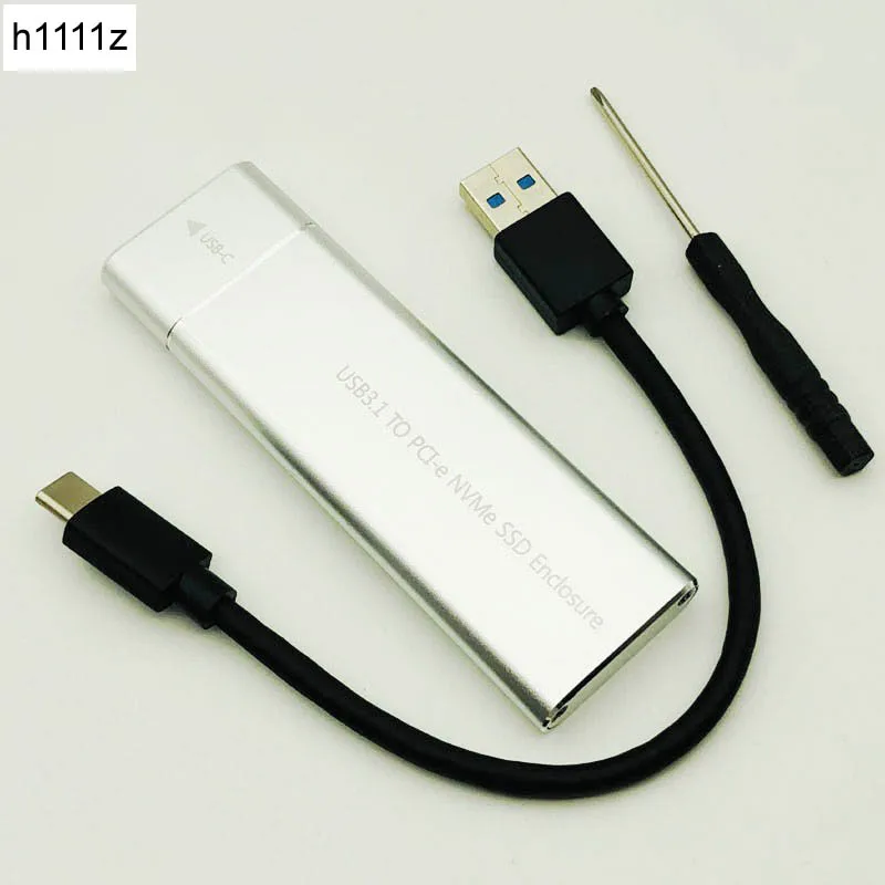 Carcasa de disco duro QINDIAN m2 NVME SSD/caja HD adaptador USB C caja de disco duro m2 adaptador U