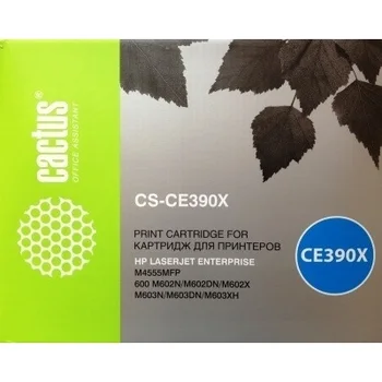 

Cartridge ce390x (No. 90x) cactus for HP LaserJet M600/m602n/m602x/m602dn (24000 page) Cs-ce390x
