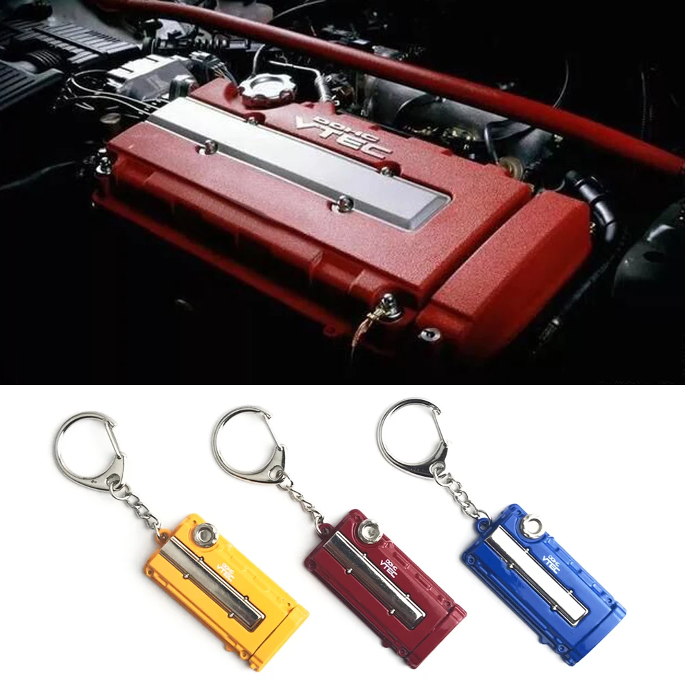 Высокое качество JDM Металл vtec DOHC двигатель K20 автомобиль турбо брелок для honda civic gk5 b16 b18c ek9 Джаз аксессуары Accord