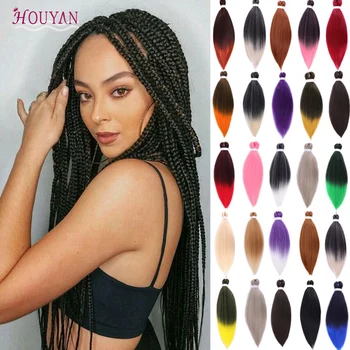 

HOUYAN 26 inch Stretch braided hair extension hair braid hair synthetic low temperature fiber various styles