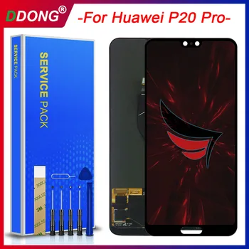 

AAA Quality For Huawei P20 Pro CLT-L09 CLT-L29 fingerprint LCD+Frame Lcd Display Touch Screen Digitizer Assembly Repair tools