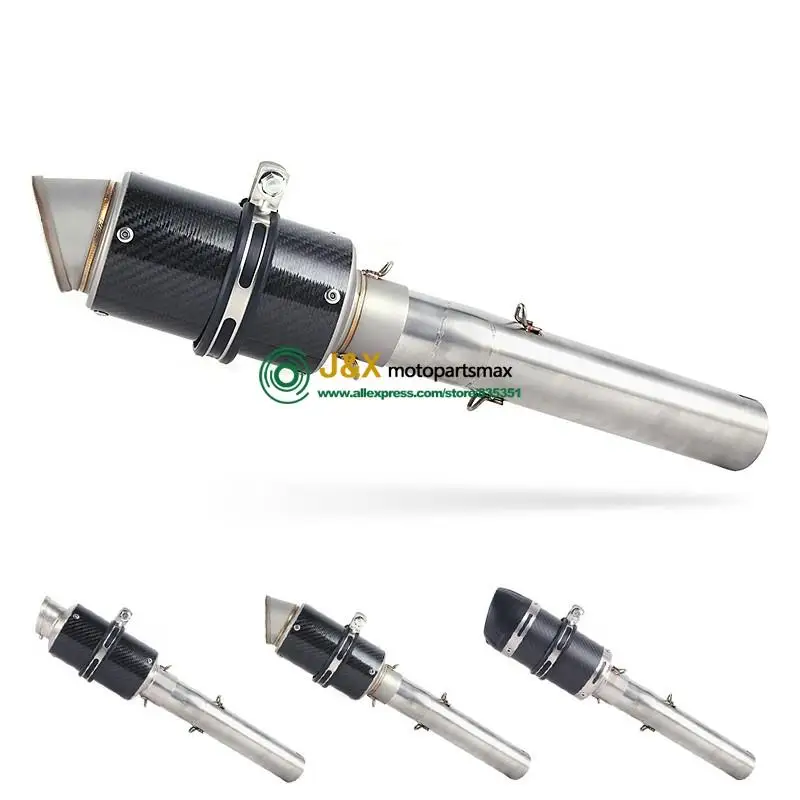 Motorcycle Full System Exhaust Muffler Escape db killer Slip On For Honda CB1300 CB 1300 Middle Contact Pipe 2003 to 2013