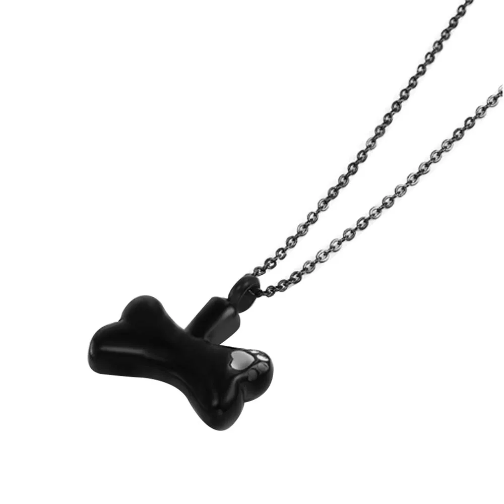 A4 Paw Print Dog/Cat Paw Print Cremation Jewelry Ashes Holder Pet Stainless Steel Memorial Urn Necklace For keepsake pendant new - Цвет: A4