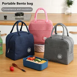 Portable Lunch Bag Office Worker Necessary Food Insulation Handbag Student Thickened Aluminum Foil Keep Warm Pouch Accessories