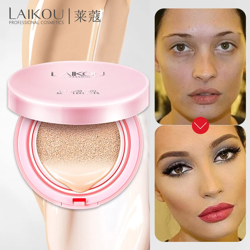 

LAIKOU Air Cushion BB Cream Concealer Makeup Korean Cosmetics Bare Make up Foundation Sunscreen Moisturizing CC Isolation