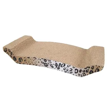 

Home Corrugated Paper Grinding Claw Plate With Catnip Leopard Print Pattern