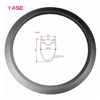 

700c rim road bike carbon disc rim 25 width 38 deep bike disc rims tubeless carbon wheel disc brake 700c 24H 28H 32H UD 3k 12k