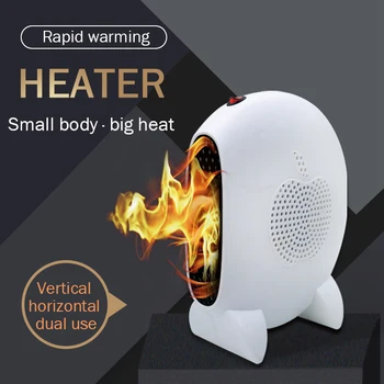 Mini Portable Space Electric Fan Heater Desktop Room Heaters Touch Screen Heating Small Heater Fast Heat Heated Household Winter
