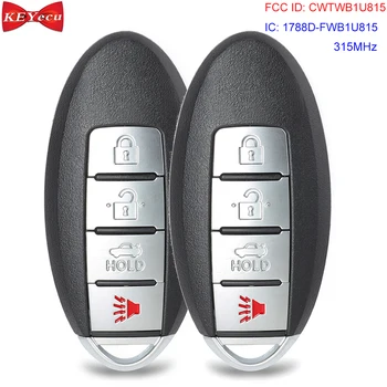 

KEYECU 2pcs for Nissan Sentra Versa 2013 2014 2015 2016 Remote Control Car Key Fob 315MHz FCC ID: CWTWB1U815