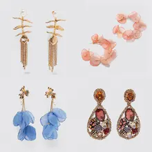 Лучшая Леди Za Новая Металлическая Оболочка Макси Винтажные висячие серьги для женщин трендовые серьги с подвеской оптом свадебные ювелирные изделия