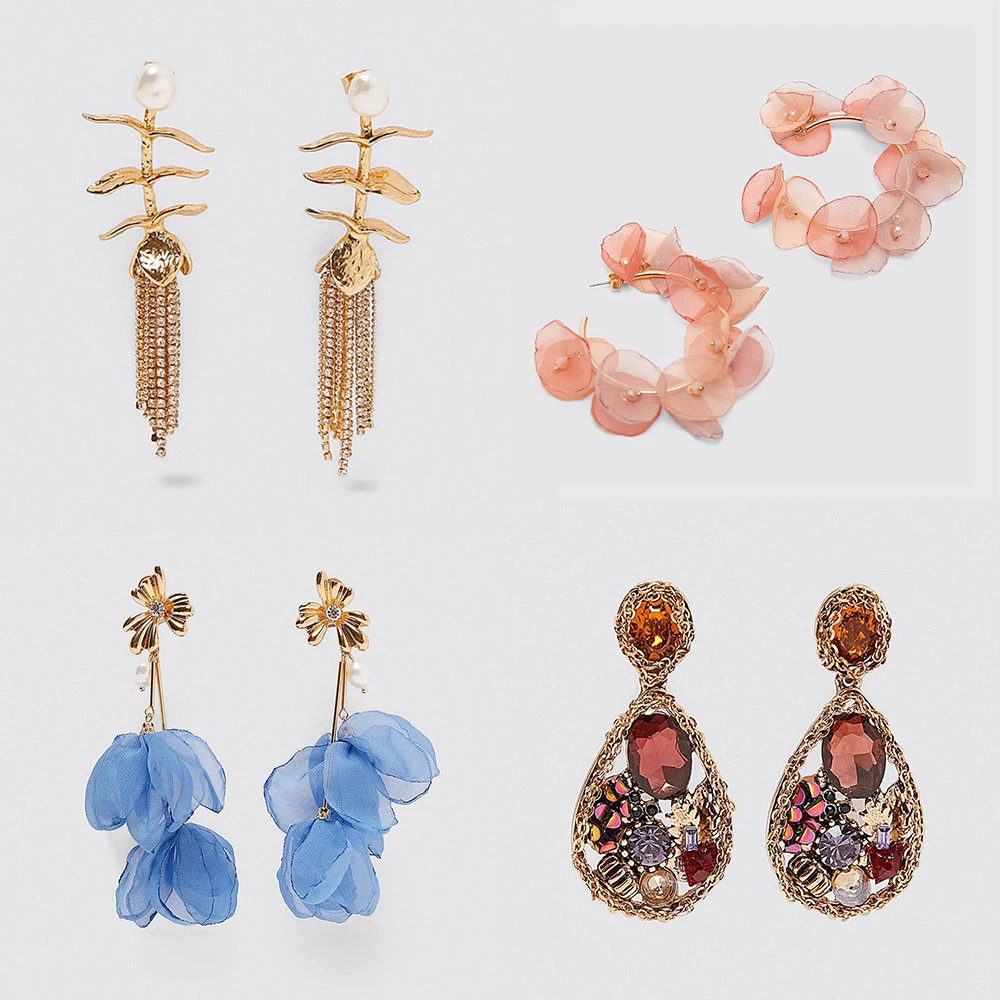 Mejor dama México 2019 carcasa nueva pendientes Maxi de Metal Vintage de la gota, pendientes para las mujeres de moda pendiente joyas de boda al por mayor|Pendientes con forma de gota| -