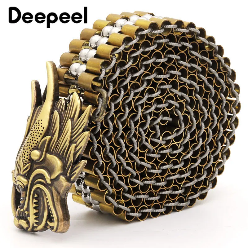 Deepeel 1 шт. 3 5*100 120 см модная Роскошная гладкая Пряжка из чистой меди ремень