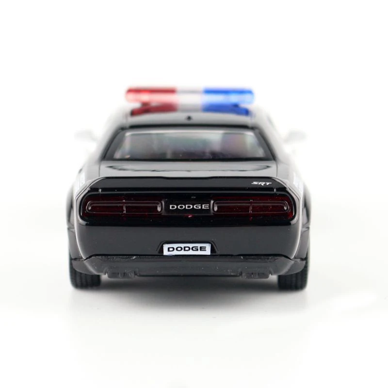 HOMMAT 1:36 Масштаб Dodge Challenger SRT полицейская модель автомобиля из сплава металла литая