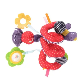 

1pc Kid Toy Adorable Funny Colorful Soft Bird Crib Wrap Around Toy Hanging Rattle Creative Toy for Baby Toddler Infant